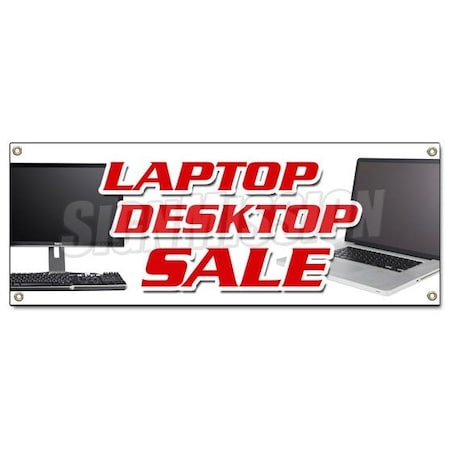 Signmission LAPTOP DESKTOP SALE BANNER SIGN computers netbooks notebook windows B-Laptop Desktop Sale